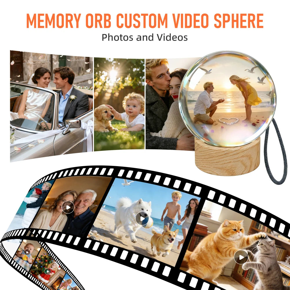 3D Crystal Digital Photo Frame Lamp
