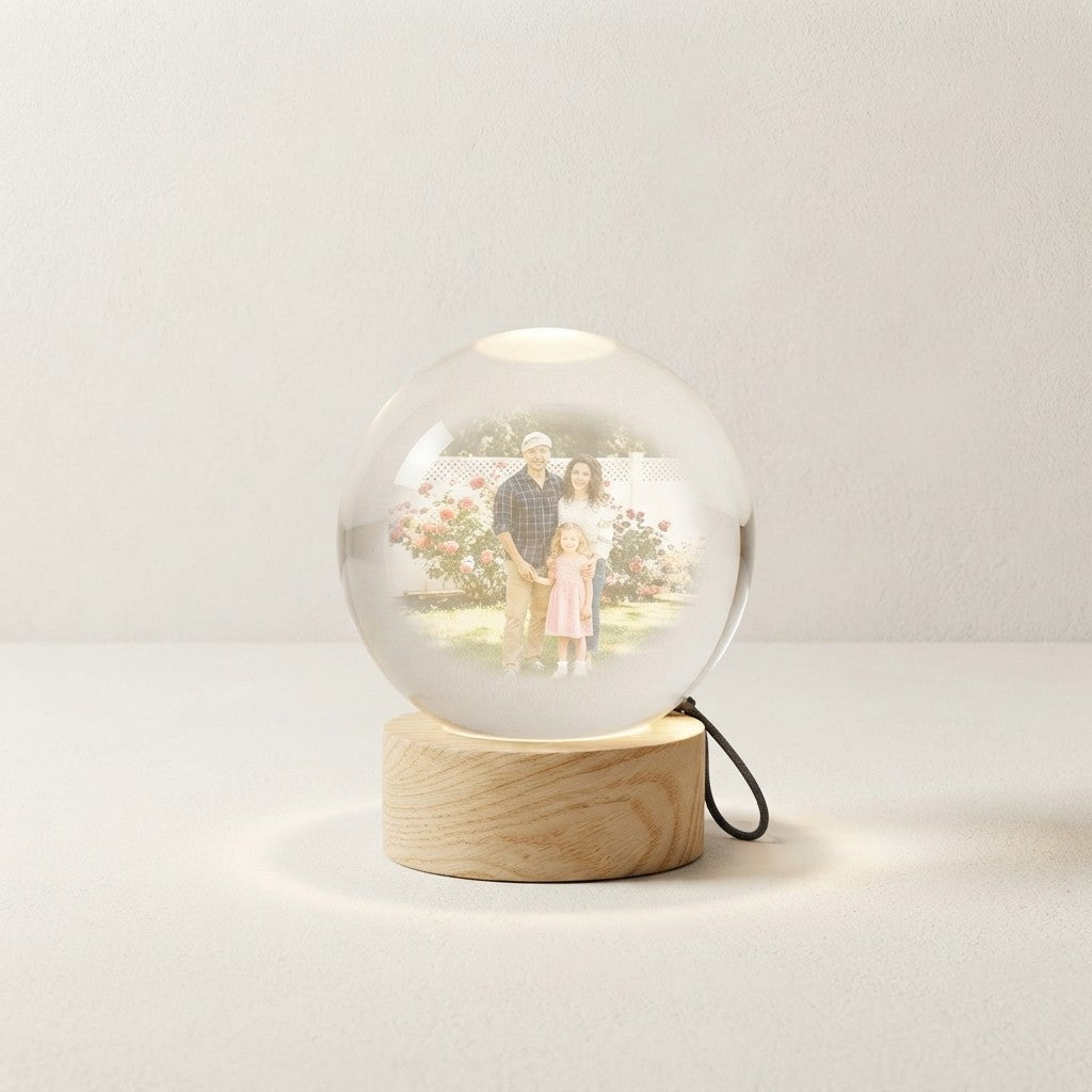 3D Crystal Digital Photo Frame Lamp