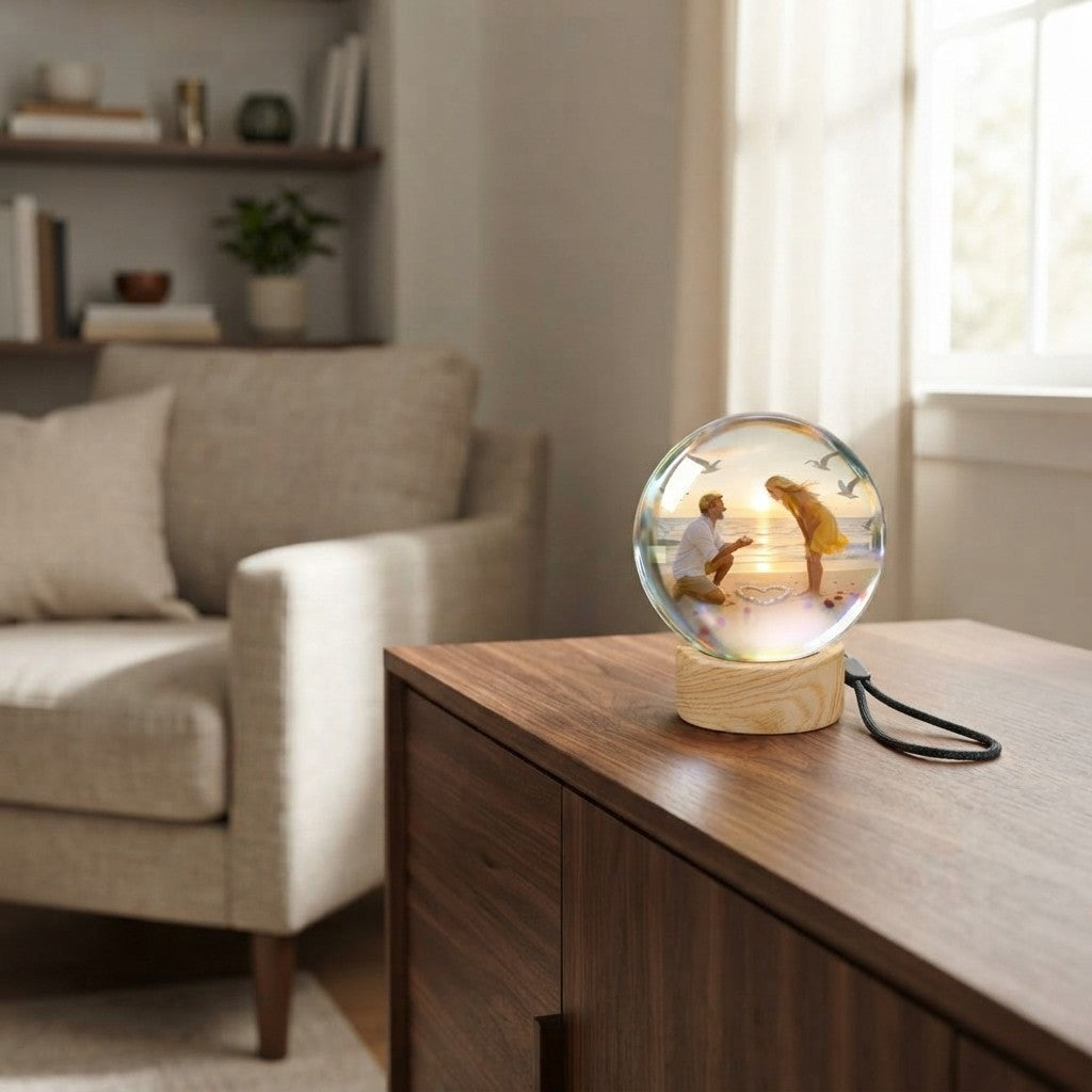 3D Crystal Digital Photo Frame Lamp